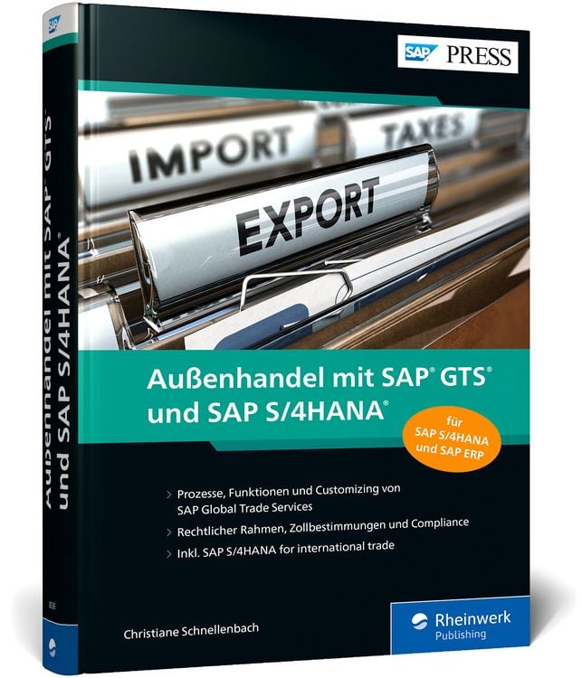 Produktbild: Au&szlig;enhandel mit SAP GTS und SAP S/4HANA