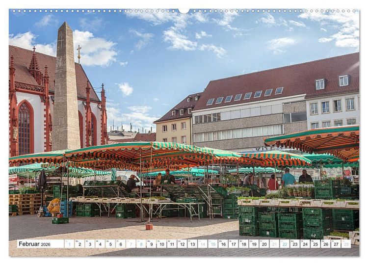 Produktbild: W&uuml;rzburg - Stadt mit Charme (Wandkalender 2026 DIN A2 quer), CALVENDO Monatskalender