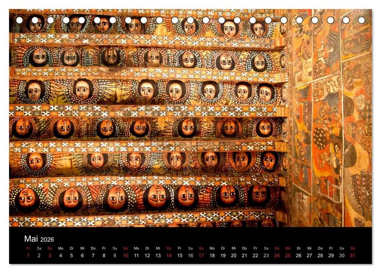 Produktbild: &Auml;thiopien - kulturelle H&ouml;hepunkte im orthdoxen Norden (Tischkalender 2026 DIN A5 quer), CALVENDO Monatskalender