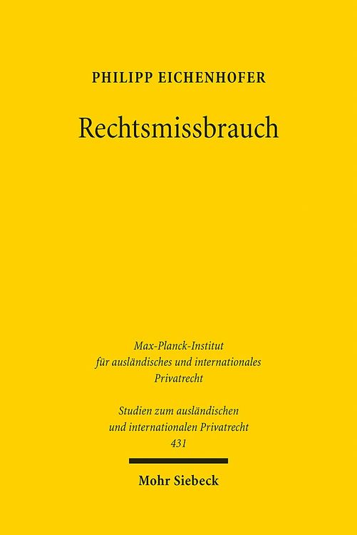 Bild vom Artikel Rechtsmissbrauch vom Autor Philipp Eichenhofer