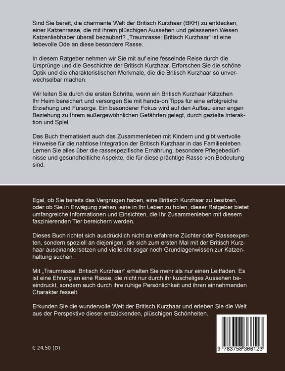 Produktbild: Traumrasse Britisch Kurzhaar