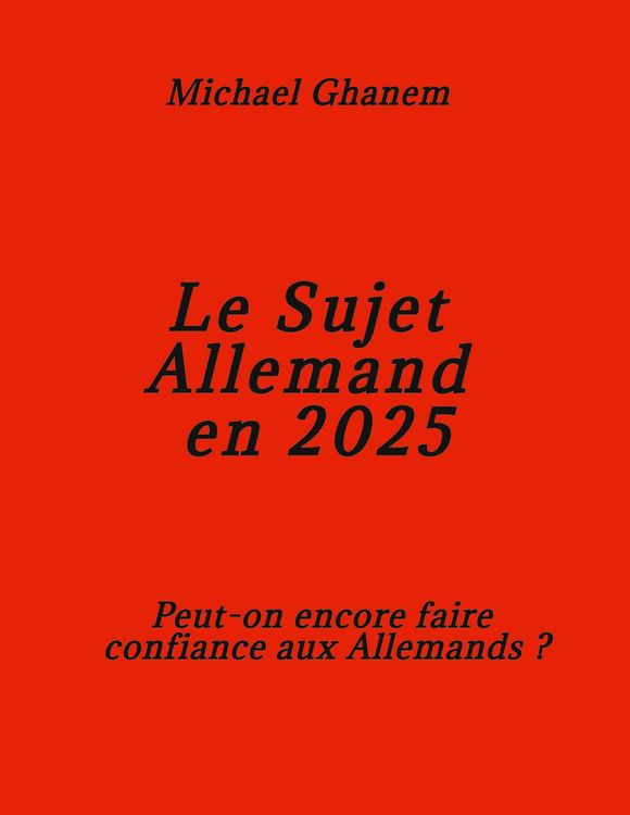 Produktbild: Le Sujet allemand en 2025