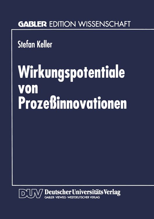 Produktbild: Wirkungspotentiale von Proze&szlig;innovationen
