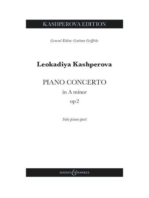 Produktbild: Kashperova: Piano Concerto in a Minor, Op. 2 Piano Solo