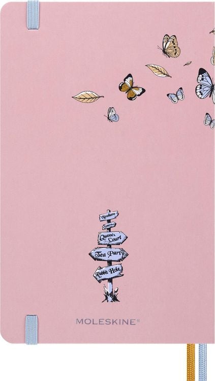Produktbild: Moleskine Alice im Wunderland Notizbuch limitierte Ausgabe, L/A5, liniert, fester Einband, wiederverwendbare thematische Box