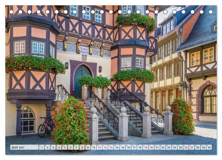 Produktbild: Historischer Charme Europas (Tischkalender 2027 DIN A5 quer), CALVENDO Monatskalender