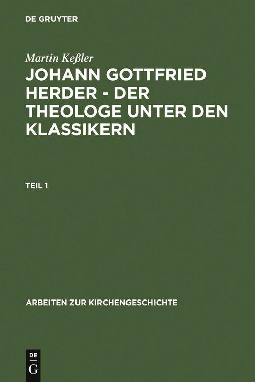 Produktbild: Johann Gottfried Herder - der Theologe unter den Klassikern