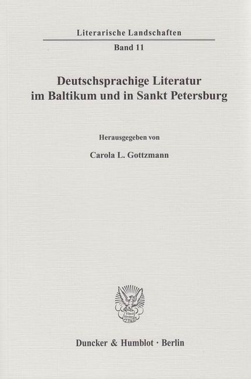 Produktbild: Deutschsprachige Literatur im Baltikum und in Sankt Petersburg.