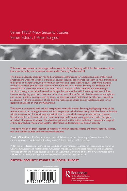 Produktbild: Critical Perspectives on Human Security