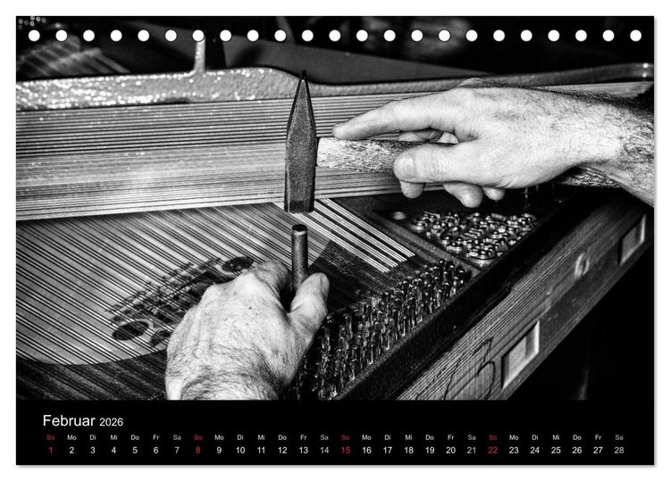 Produktbild: Klavierbau (Tischkalender 2026 DIN A5 quer), CALVENDO Monatskalender