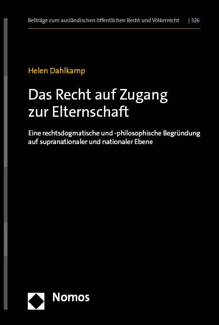 Produktbild: Das Recht auf Zugang zur Elternschaft