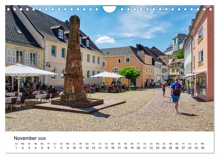 Produktbild: Blieskastel - Die charmante Barockstadt (Wandkalender 2026 DIN A4 quer), CALVENDO Monatskalender