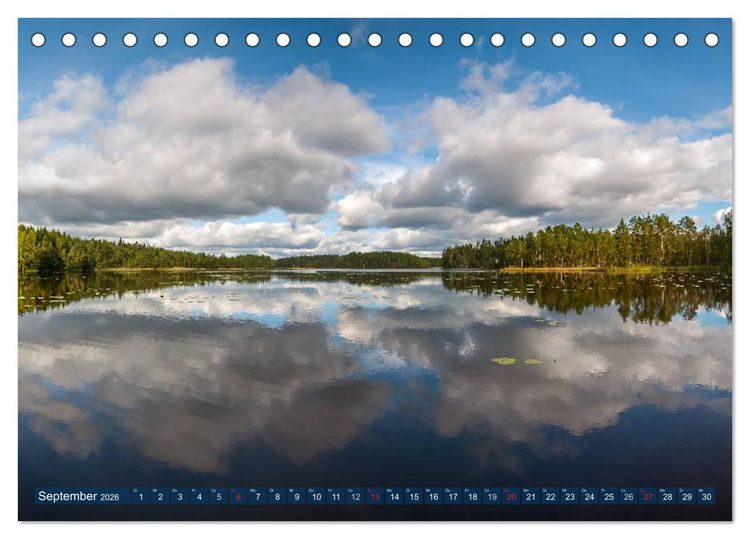 Produktbild: Suomi &ndash; Finnland (Tischkalender 2026 DIN A5 quer), CALVENDO Monatskalender