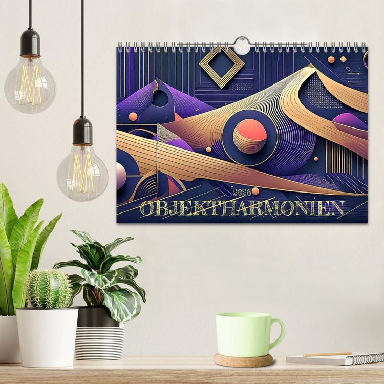 Produktbild: Objektharmonien (Wandkalender 2026 DIN A4 quer), CALVENDO Monatskalender