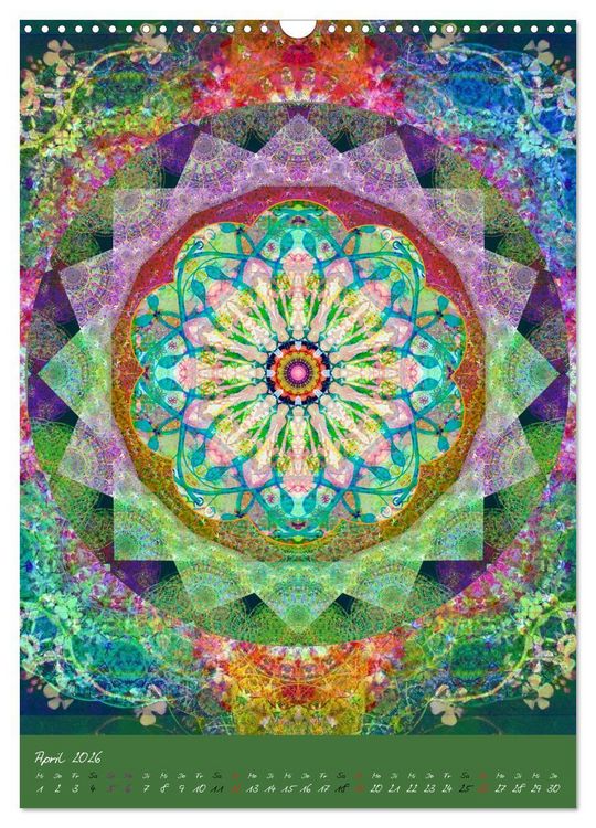 Produktbild: FLORALE MANDALAS (Wandkalender 2026 DIN A3 hoch), CALVENDO Monatskalender