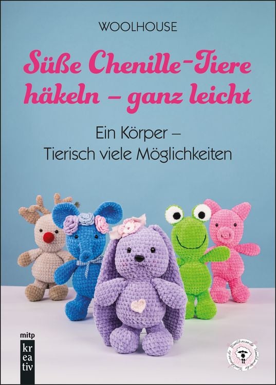 Produktbild: S&uuml;&szlig;e Chenille-Tiere h&auml;keln &ndash; ganz leicht