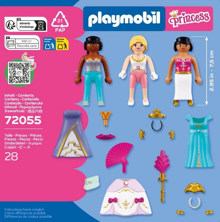 Produktbild: PLAYMOBIL 72055 Drei Prinzessinnen