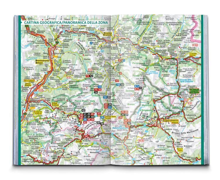 Produktbild: KOMPASS guida escursionistica Val Badia, Eccezionali Dolomiti, 50 itinerari