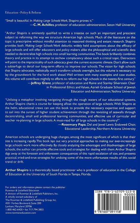 Produktbild: Making Large Schools Work