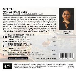 Produktbild: Melita - Maltesische Klaviermusik