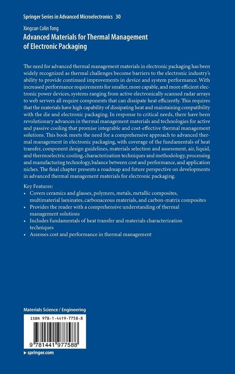 Produktbild: Advanced Materials for Thermal Management of Electronic Packaging
