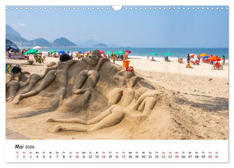 Produktbild: Rio de Janeiro - K&uuml;stenmetropole (Wandkalender 2026 DIN A3 quer), CALVENDO Monatskalender