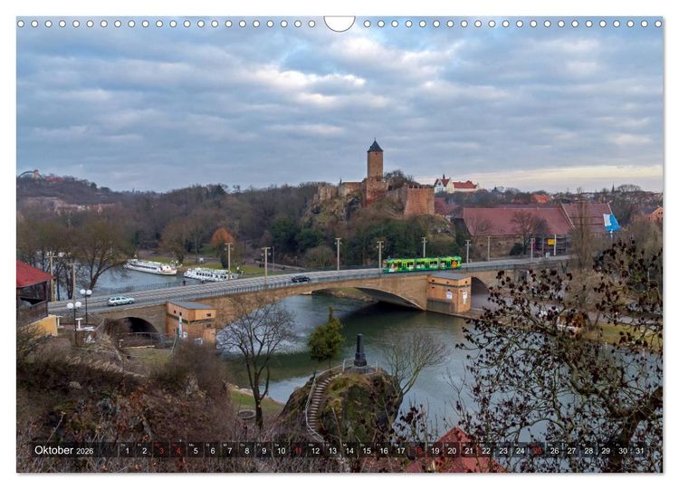 Produktbild: Unterwegs in Halle (Wandkalender 2026 DIN A3 quer), CALVENDO Monatskalender