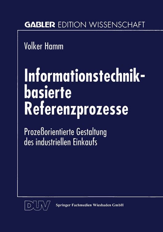 Produktbild: Informationstechnik-basierte Referenzprozesse