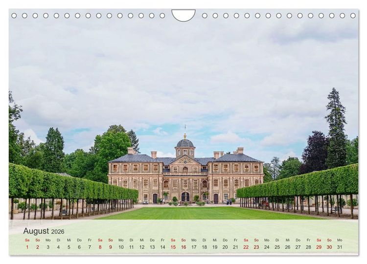 Produktbild: Schloss Favorite &ndash; Ein Park im Wandel der Jahreszeiten (Wandkalender 2026 DIN A4 quer), CALVENDO Monatskalender
