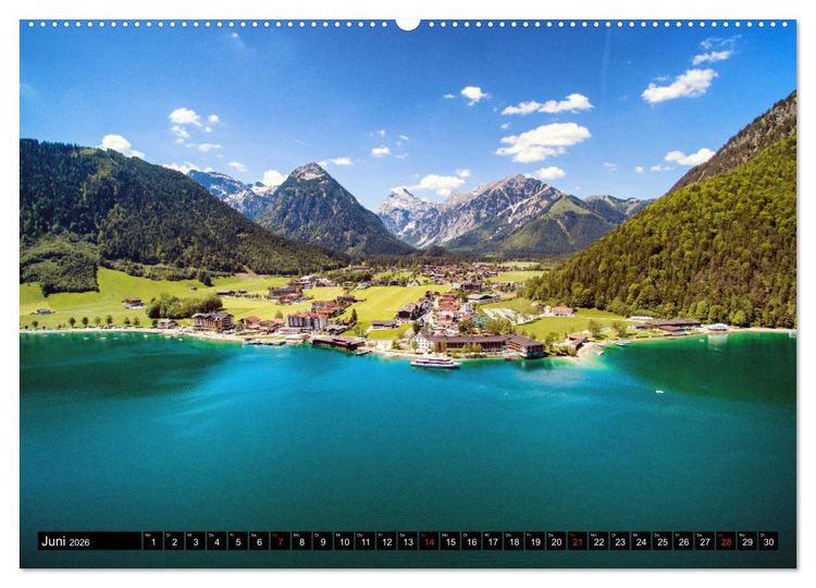 Produktbild: Tiroler Bergseen (hochwertiger Premium Wandkalender 2026 DIN A2 quer), Kunstdruck in Hochglanz