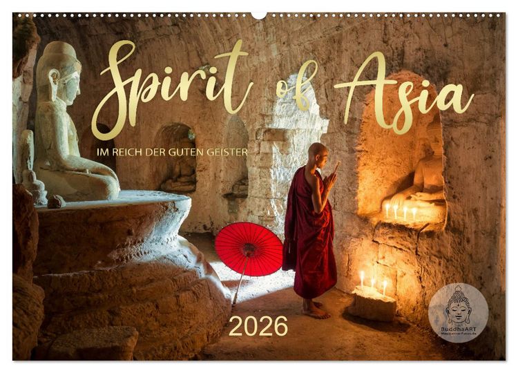 Produktbild: Spirit of Asia - Im Reich der guten Geister (Wandkalender 2026 DIN A2 quer), CALVENDO Monatskalender