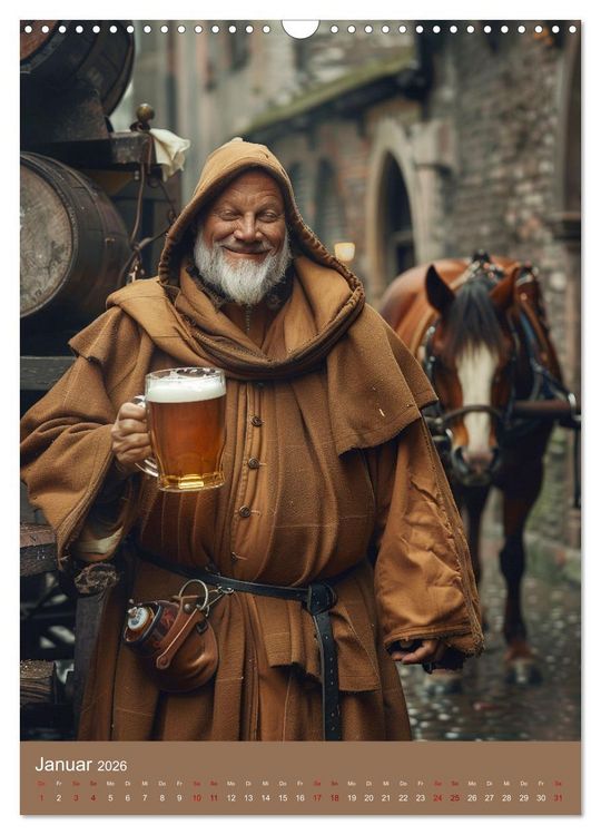 Produktbild: Bier-Liebe Von den Ahnen zu uns (Wandkalender 2026 DIN A3 hoch), CALVENDO Monatskalender