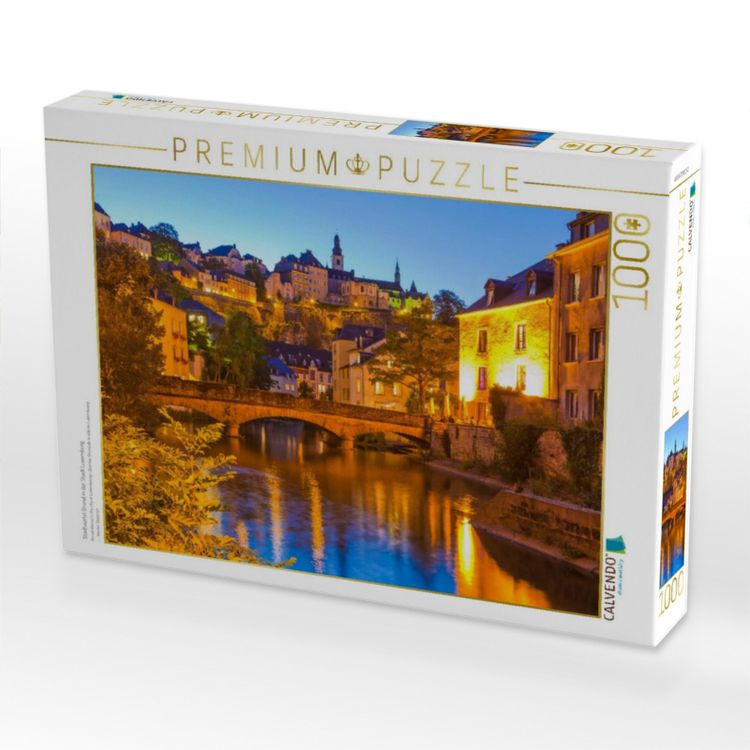 Produktbild: CALVENDO Puzzle Stadtviertel Grund in der Stadt Luxemburg | 1000 Teile Lege-Gr&ouml;&szlig;e 64x48cm Foto-Puzzle f&uuml;r gl&uuml;ckliche Stunden