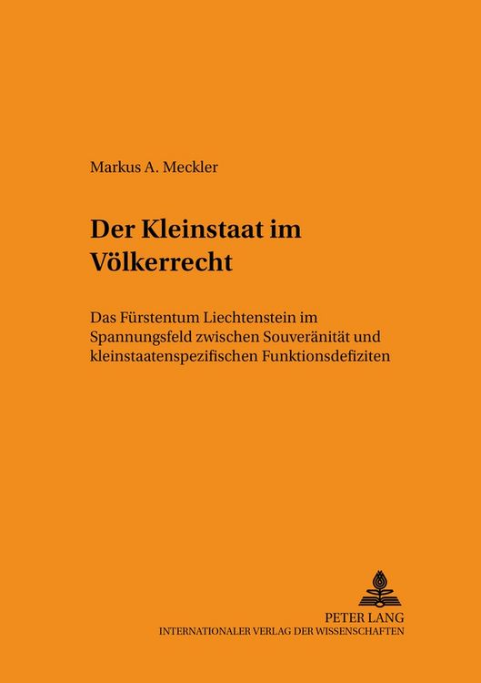Produktbild: Der Kleinstaat im V&ouml;lkerrecht