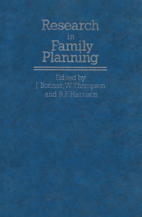 Produktbild: Research in Family Planning