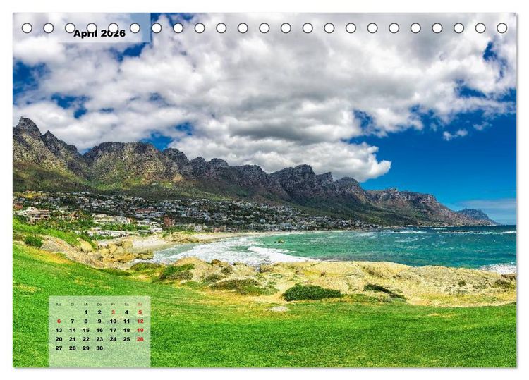Produktbild: S&uuml;dafrika &ndash; Kapstadt und Westkap (Tischkalender 2026 DIN A5 quer), CALVENDO Monatskalender