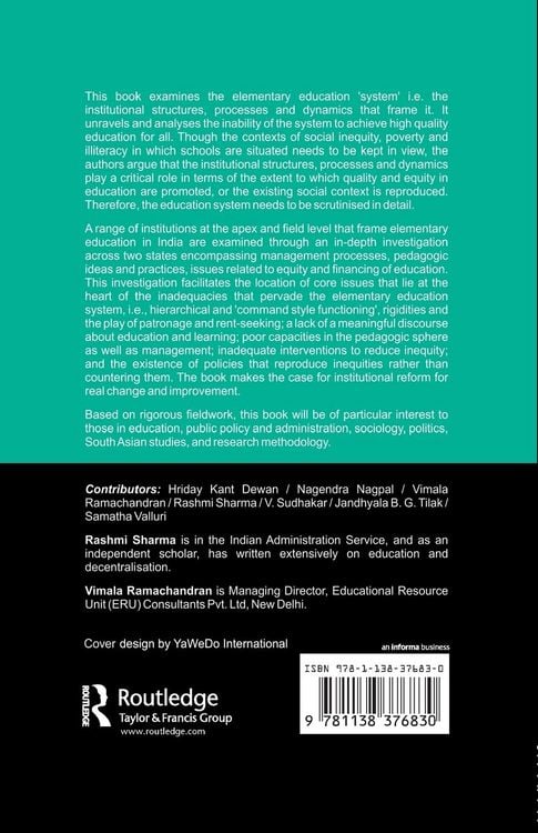 Produktbild: The Elementary Education System in India
