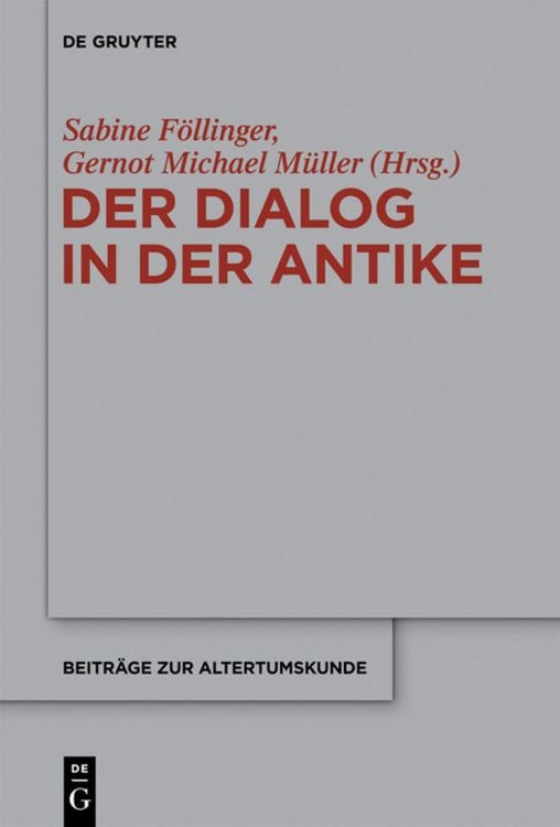 Bild vom Artikel Der Dialog in der Antike vom Autor Sabine Föllinger