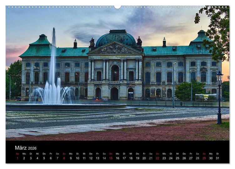 Produktbild: Dresden 2026 (Wandkalender 2026 DIN A2 quer), CALVENDO Monatskalender