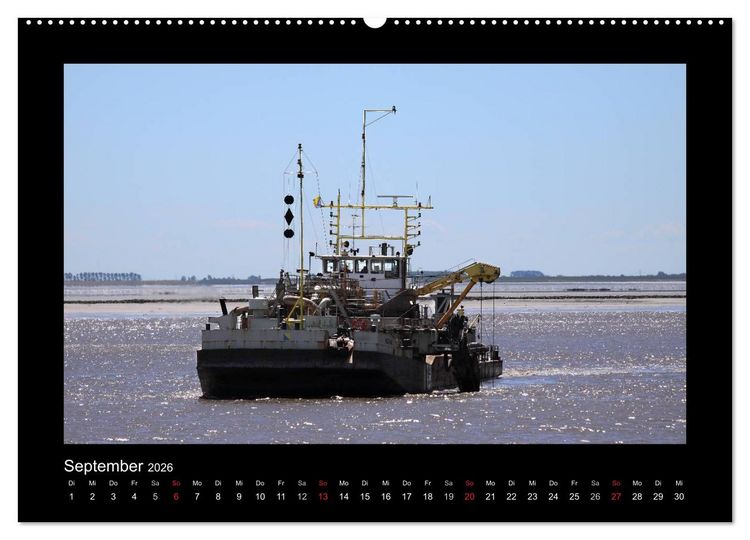 Produktbild: Auf Gro&szlig;e Fahrt - Schiffe im Hafen und auf See (Wandkalender 2026 DIN A2 quer), CALVENDO Monatskalender