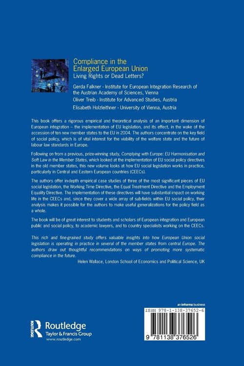 Produktbild: Compliance in the Enlarged European Union