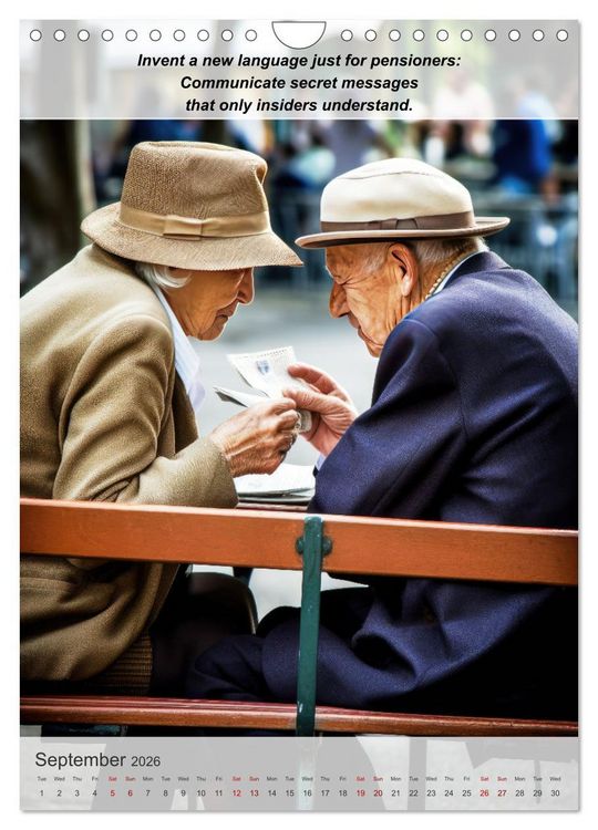 Produktbild: Exploring new passions as a pensioner (Wall Calendar 2026 DIN A4 portrait), CALVENDO 12 Month Wall Calendar