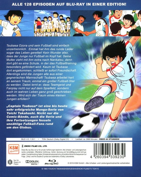 Produktbild: Captain Tsubasa - Kompl. Serie/Ep.01-128 - Kickers - Das Original [2 BRs]