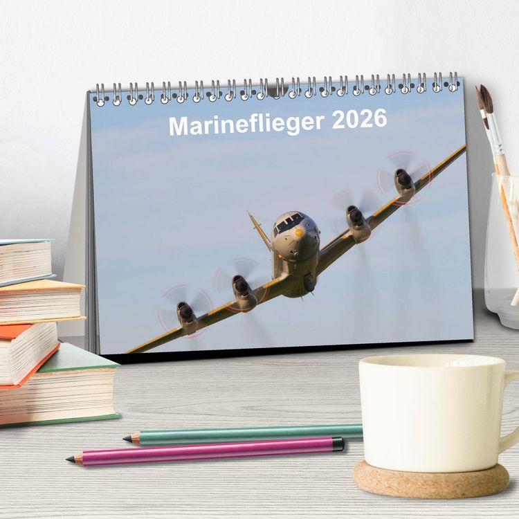 Produktbild: Marineflieger 2026 (Tischkalender 2026 DIN A5 quer), CALVENDO Monatskalender