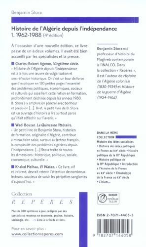 Produktbild: Histoire de l'Alg&eacute;rie depuis l'ind&eacute;pendance