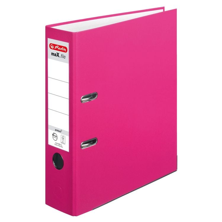 Herlitz Ordner MaX.file Protect (A4, 5 Cm, Mit Einsteckrückenschild
