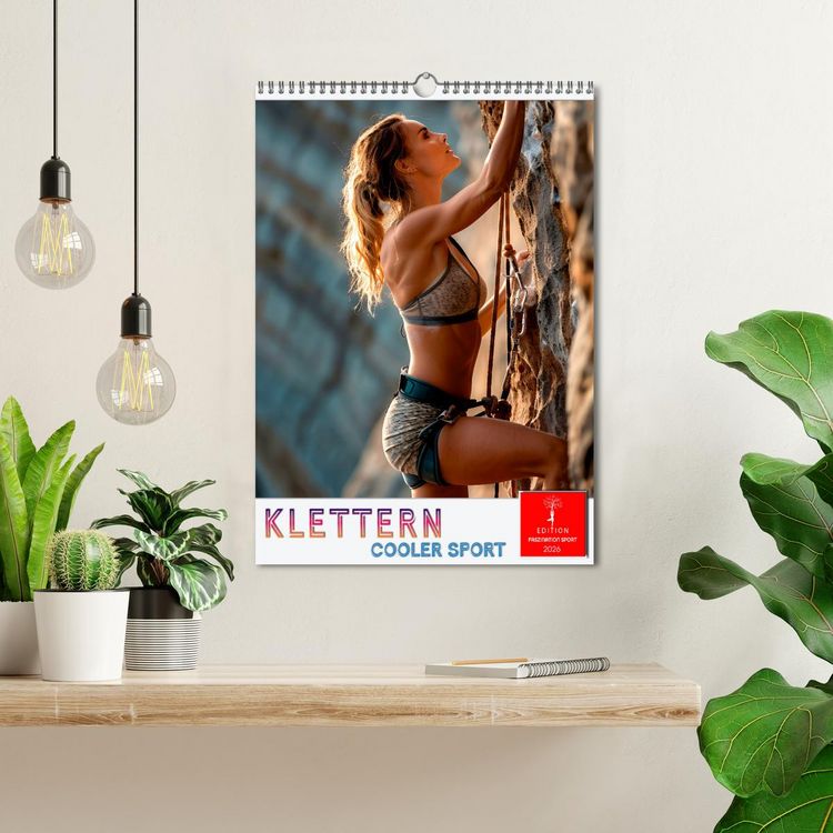 Produktbild: Klettern - cooler Sport (Wandkalender 2026 DIN A3 hoch), CALVENDO Monatskalender