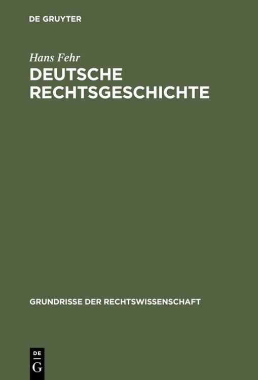 Produktbild: Deutsche Rechtsgeschichte