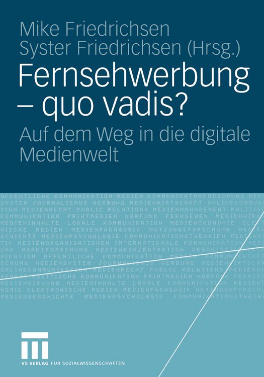Produktbild: Fernsehwerbung - Quo vadis?