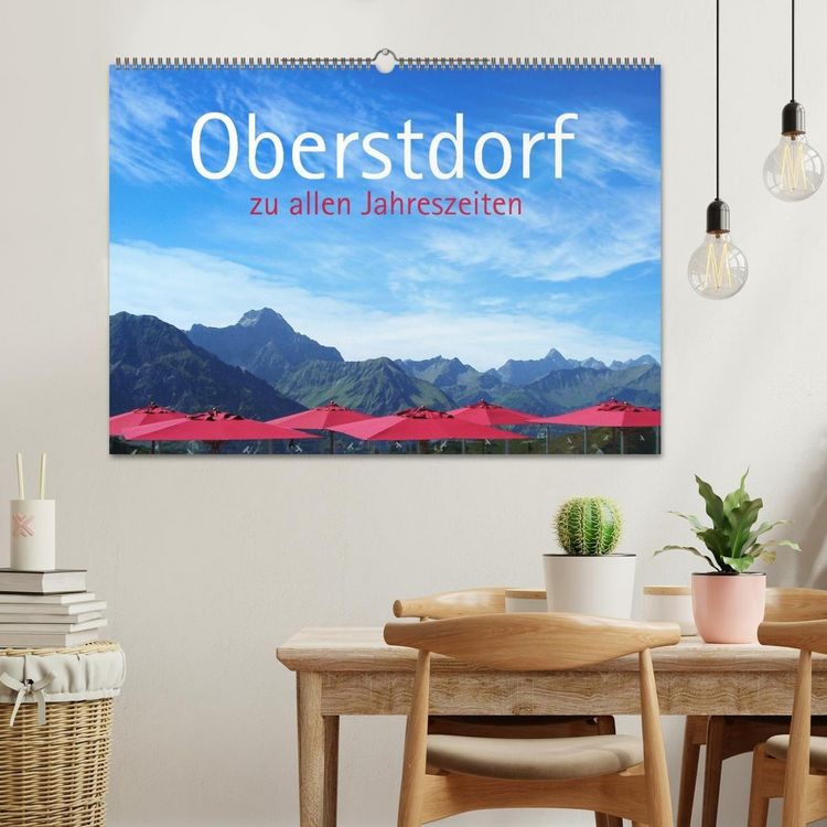 Produktbild: Oberstdorf zu allen Jahreszeiten (Wandkalender 2027 DIN A2 quer), CALVENDO Monatskalender